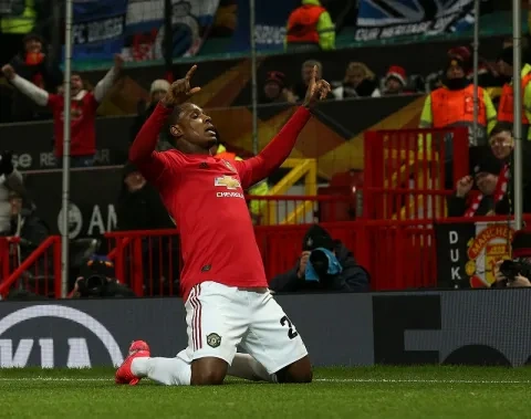 النيجيري أوديون إيغالو مهاجم مانشستر يونايتد الإنكليزي