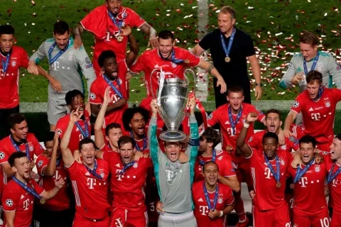 من تتويج بايرن ميونيخ الألماني بدوري أبطال أوروبا 2019-2020 (Getty)