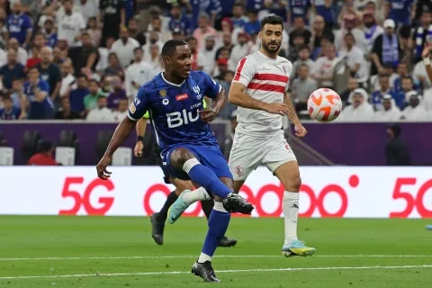 إيغالو يسجل هدف الهلال الأول بمرمى الزمالك