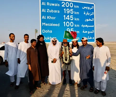 استقبال الرحّالة السعودي عبد الله السلمي وين وين winwin  