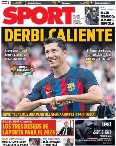 غلافة صحفية سبورت الكتالونية