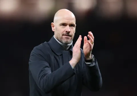 المدرب الهولندي إريك تين هاغ المدير الفني لنادي مانشستر يونايتد ون ون غيتي winwin Getty