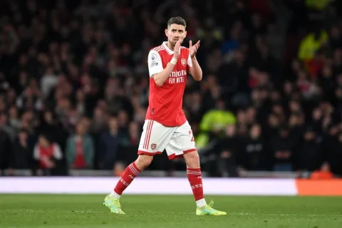 الإيطالي جورجينيو لاعب نادي أرسنال الإنجليزي (Getty)