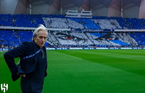 مدرب الهلال جورجي جيسوس دوري روشن السعودي (Twitter/ Al Hilal) ون ون winwin
