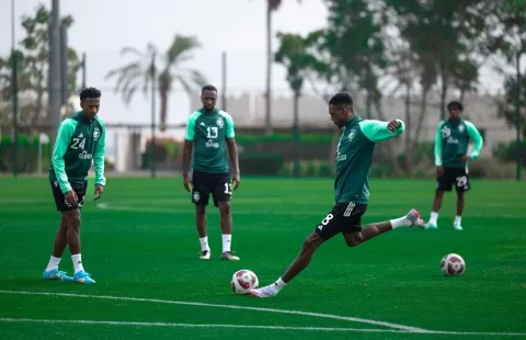 المنتخب السعودي كأس آسيا قطر 2023 (twitter/SaudiNT) ون ون winwin