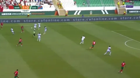 من مباراة المغرب والكونغو الديمقراطية بكأس أفريقيا 2024 (winwin)