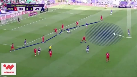 الهدف الأول لليابان ضد البحرين (winwin)