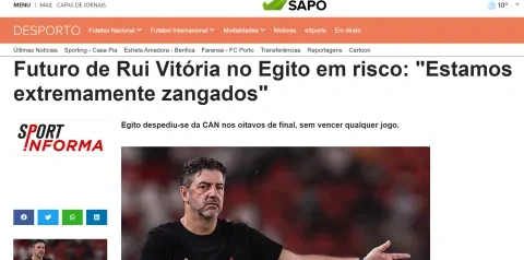 صورة ضوئية لتقرير منصة "سابو" على فيتوريا مدرب مصر