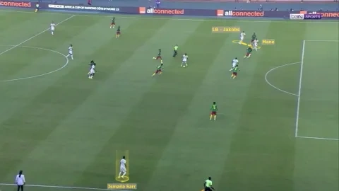 ساديو ماني خلال مباراة السنغال والكاميرون (winwin)