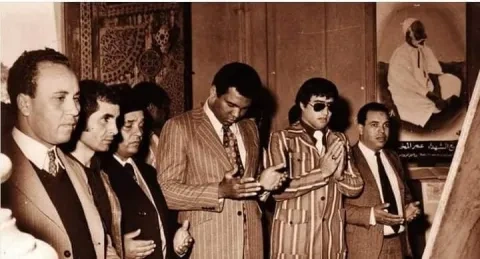 زيارة الملاكم محمد علي كلاي الي ليبيا سنة 1974