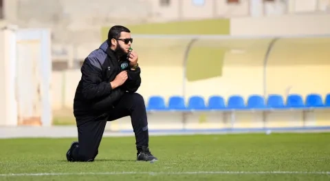 حمادي القويري مدرب نادي الاتحاد مصراتة الليبي (winwin)