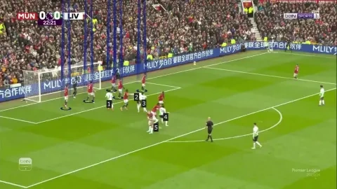 هدف الركنية لليفربول أمام مانشستر يونايتد