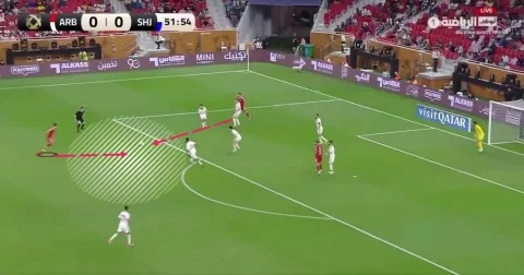 من مباراة العربي والشارقة