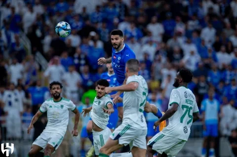 الهلال ألكسندر ميتروفيتش الأهلي الدوري السعودي روشن (Twitter/ Al Hilal) ون ون winwin