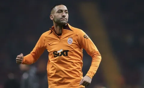 المغربي حكيم زياش لاعب غلطة سراي التركي (Getty)