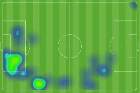 الخريطة الحرارية لكودي غاكبو أمام رومانيا في دور الـ16 من يورو 2024