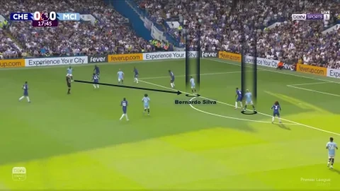 دور برناردو سيلفا في الهدف الأول