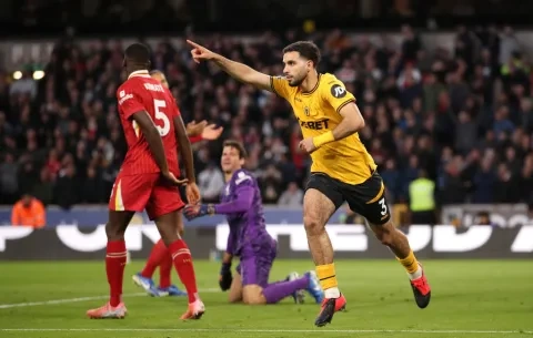 ريان آيت نوري سجل هدف وولفرهامبتون الوحيد في المباراة