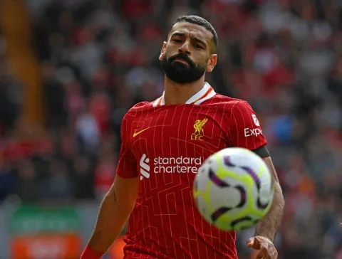 المصري محمد صلاح مهاجم ليفربول الإنجليزي