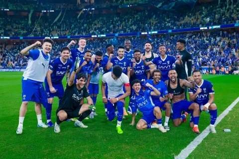 فريق الهلال بطل الدوري السعودي