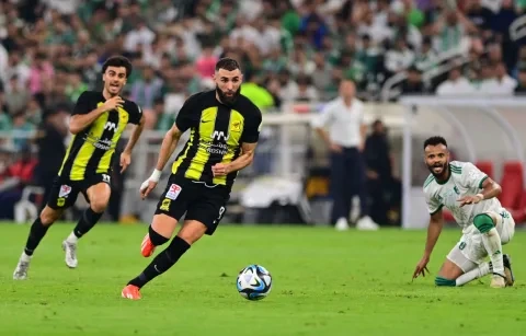 لقطة من مباراة سابقة جمعت الاتحاد والأهلي