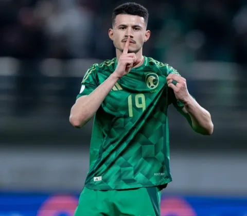 مهاجم المنتخب السعودي عبد الله الحمدان