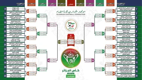 قرعة كأس الجزائر 2025