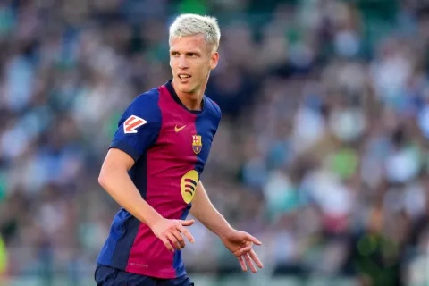 داني أولمو بقميص برشلونة