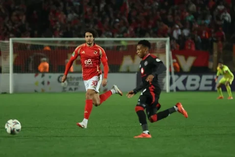 جانب من مباراة الأهلي وأورلاندو بايرتس في دوري أبطال أفريقيا (winwin)