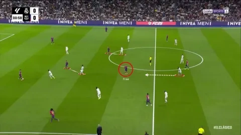 وسط ملعب برشلونة