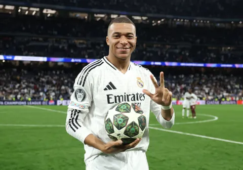 مبابي لاعب ريال مدريد