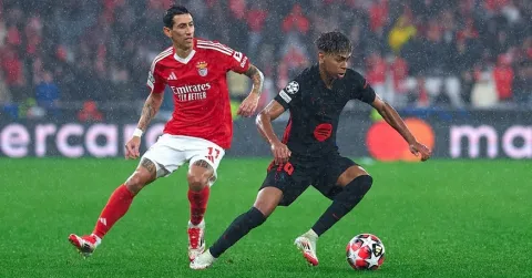 الإصابة تبعد آنخيل دي ماريا من مباراة برشلونة ضد بنفيكا في دوري أبطال أوروبا