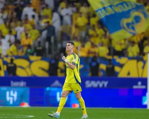 البرتغالي كريستيانو رونالدو نجم نادي النصر السعودي