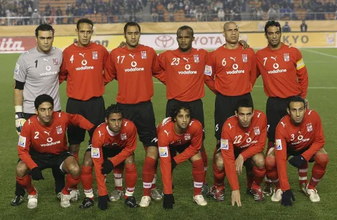 فريق الأهلي المتوج بالمركز الثالث في كأس العالم للأندية (Getty)