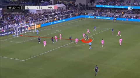 تسديد ضد انتر ميامي