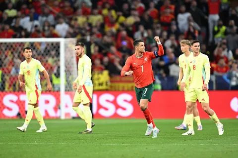 كريتسانو رونالدو نجم المنتخب البرتغالي