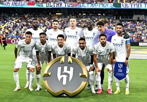 نادي الهلال السعودي خلال مباراة باتشوكا في كأس العالم (Getty)