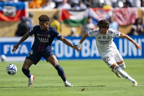 من مباراة ريال مدريد وباريس سان جيرمان