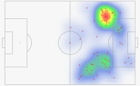 تحركات كيليان مبابي أمام أوساسونا في نفس مناطق فينيسيوس جونيور