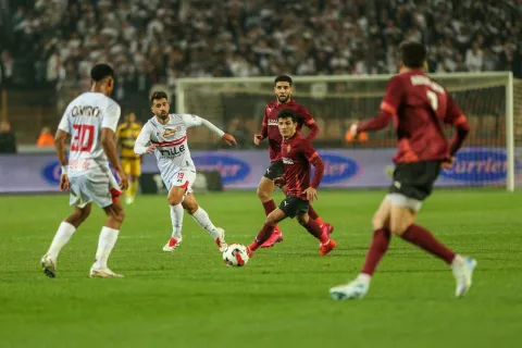 جانب من مباراة بين سيراميكا والزمالك الموسم الماضي